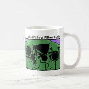 Lustige erste Kissen-Kampf Stickman Tasse - 114