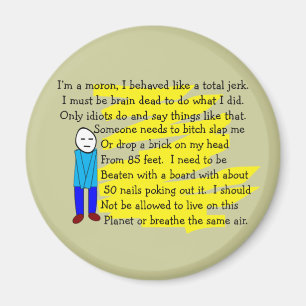 Lustige "es tut mir leid" Karten und Magnet