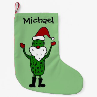 Lustige Essiggurke im Kleiner Weihnachtsstrumpf