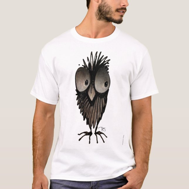 Lustige Eule T-Shirt (Vorderseite)