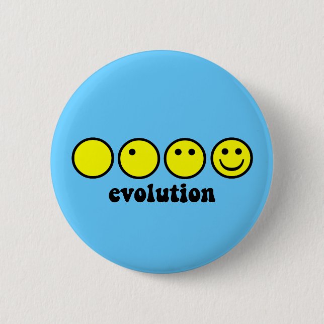 Lustige Evolution Button (Vorderseite)