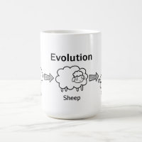 Lustige Evolution der Wolke in Schafe und in Pudel