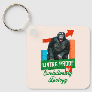 Lustige Evolutionsbiologie Schimpansen Humor Schlüsselanhänger