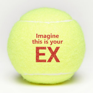 Lustige Ex-Frau Tennisbälle