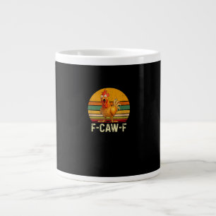Lustige F-Caw-F Hühner-Shirts F-Caw-F Hühner Vinta Jumbo-Tasse
