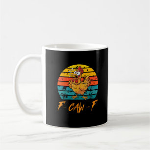 Lustige F-Caw-F Hühner-Shirts Sonnenuntergang Vint Kaffeetasse
