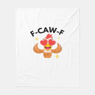 Lustige F-Caw-F Klassiker Fleecedecke