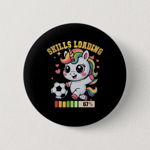 Lustige Fähigkeiten Laden Fußball Einhorn 67 Tritt Button