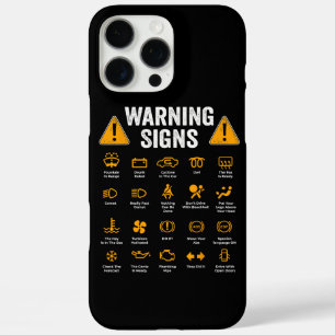 Lustige Fahrwarnschilder 101 Automechaniker-Gesche iPhone 16 Pro Max Hülle