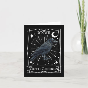 Lustige Fairycore-Tarot-Gothik-Hexerei-Huhn-De Karte