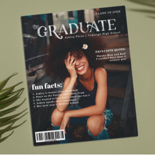 Lustige Fakten Absolventen-Magazin-Cover-Fotopla Fotoplatte