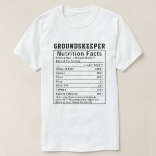 Lustige Fakten über die Ernährung von Hausmeistern T-Shirt