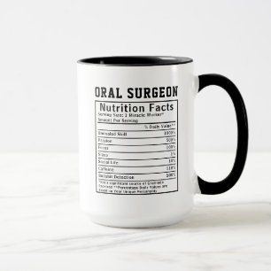 Lustige Fakten zur Ernährung von Oralchirurgen für Tasse