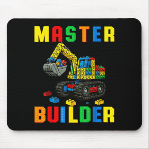 Lustige Familie Meister Erbauer Bausteine Blöcke Mousepad