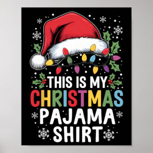 Lustige Familien-Weihnachts-Pyjamas Das ist mein W Poster