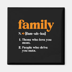 Lustige Familiendefinition Magnet