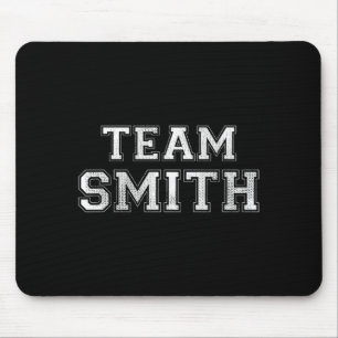 Lustige Familiensportmannschaft smith Nachname smi Mousepad