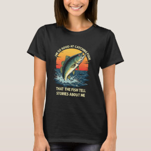 Lustige Fangeschichten - Fische erzählen Geschicht T-Shirt