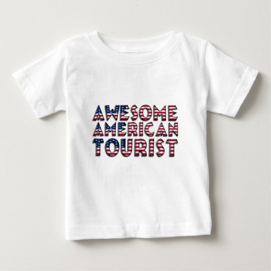 Lustige fantastische amerikanische touristische baby t-shirt