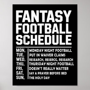 Lustige Fantasy-Football-Spieler-Outfit - Fantasy  Poster
