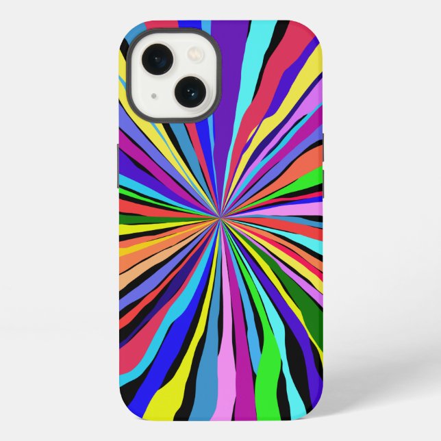 Lustige Farben iPhone Hülle (Rückseite)