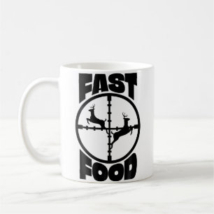 Lustige Fast-Food-Hirschjagd für Jäger Männer Jung Kaffeetasse