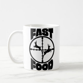 Lustige Fast-Food-Hirschjagd für Jäger Männer Jung Kaffeetasse