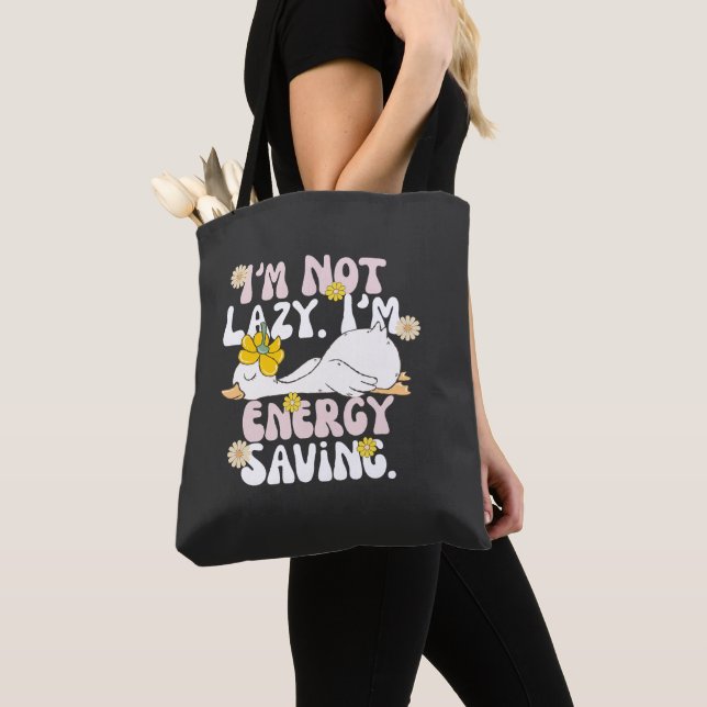 Lustige faule Ente  Tasche (Von Nahem)