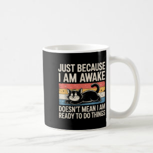 Lustige faule Katzen-Meme-Sachen-Liebhaber Männer  Kaffeetasse
