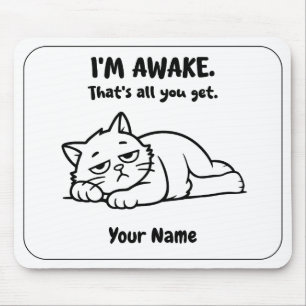 Lustige Faulheits-Katzen-Mauspad   Individuelles D Mousepad