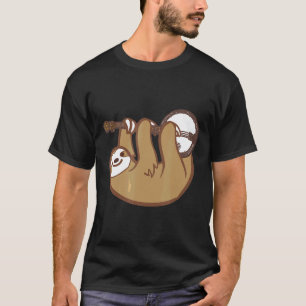 Lustige Faultier Banjo spielend T-Shirt