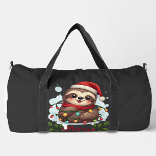 Lustige Faultier-Weihnachtslichter Fröhliche Fault Duffle Bag