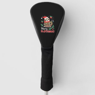 Lustige Faultier-Weihnachtslichter Fröhliche Fault Golf Headcover
