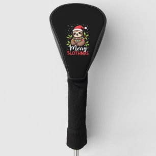 Lustige Faultier-Weihnachtslichter Fröhliche Fault Golf Headcover