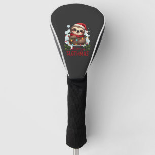 Lustige Faultier-Weihnachtslichter Fröhliche Fault Golf Headcover