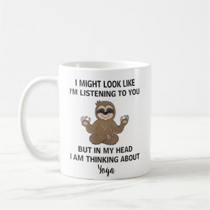 Lustige Faultier-Yoga-Tasse Geschenk für Yoga-Lehr Kaffeetasse