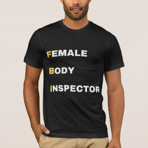 Lustige FBI-Akronym-Parodie Gelb & Weiß Fett T-Shirt