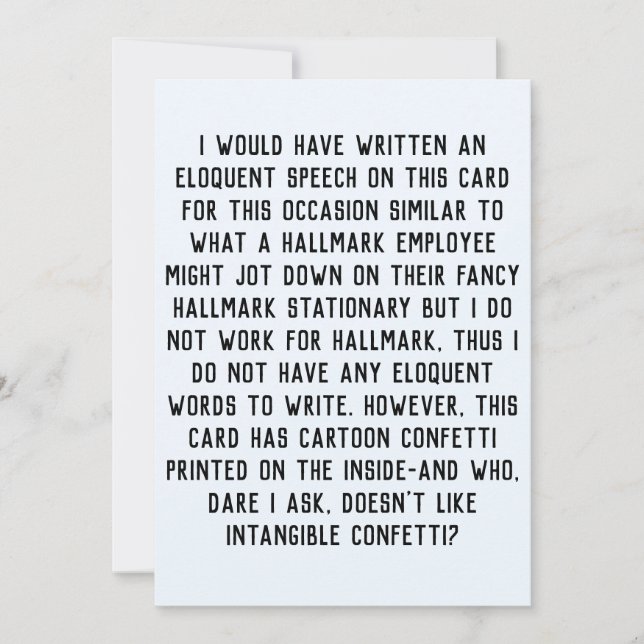 lustige Feiertage Geburtstagsfeier Abschluss Party Einladung (Vorderseite)