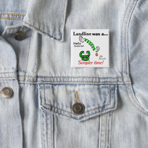 Lustige Festnetztelefone Personalisierte Namen Button