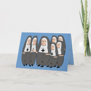 Lustige "Fette Nonnen" Geschenke für jeden Anlass Karte