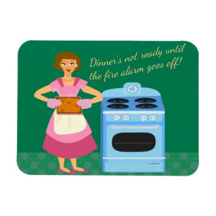 Lustige Feueralarm-Abendessen-Spruch Magnet