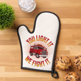 Lustige Feuerwache Küche Ofenhandschuh