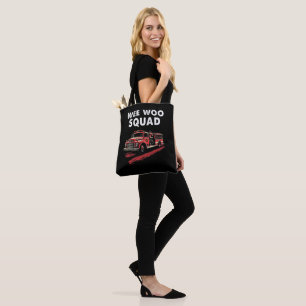 Lustige Feuerwehrmann-Kunst-Feuerwehrauto-Feuerweh Tasche