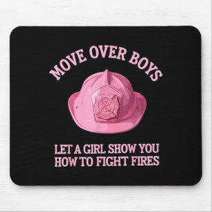 Lustige Feuerwehrmann-Kunst für Frauen Mädchen Feu Mousepad