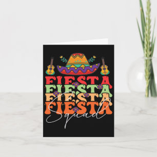 Lustige Fiesta-Mannschaft Cinco De Mayo Mexikanisc Karte