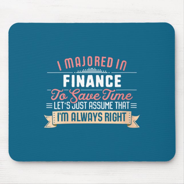 Lustige Finanzstudentin  Mousepad (Vorne)