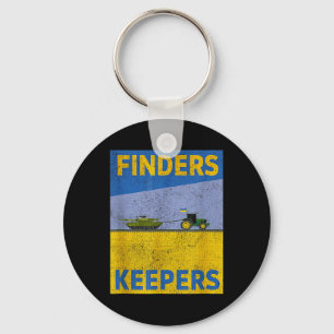 Lustige Finders Keepers Ukraine-Flagge Macht Unter Schlüsselanhänger