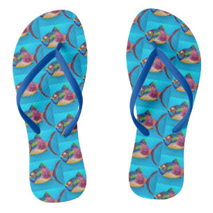 Lustige Fisch-Schlappen Flip Flops