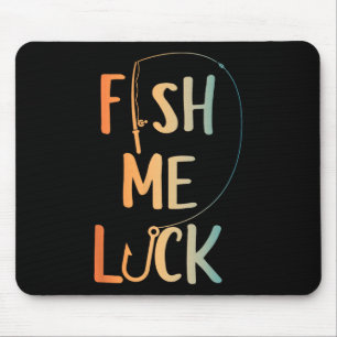 Lustige Fischerei-Kunst für Männer Jungen Kinder F Mousepad
