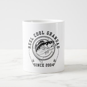 Lustige Fischerei-Zitat-Spule Cooler Opa Seit 2004 Jumbo-Tasse